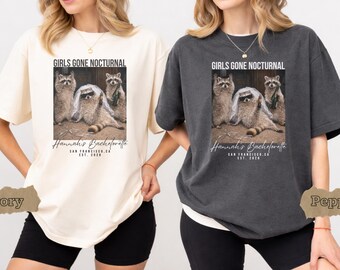 Funny Raccoon Graphic Bachelorette Comfort Colors Shirt: Feral Bride Bach Party Tee