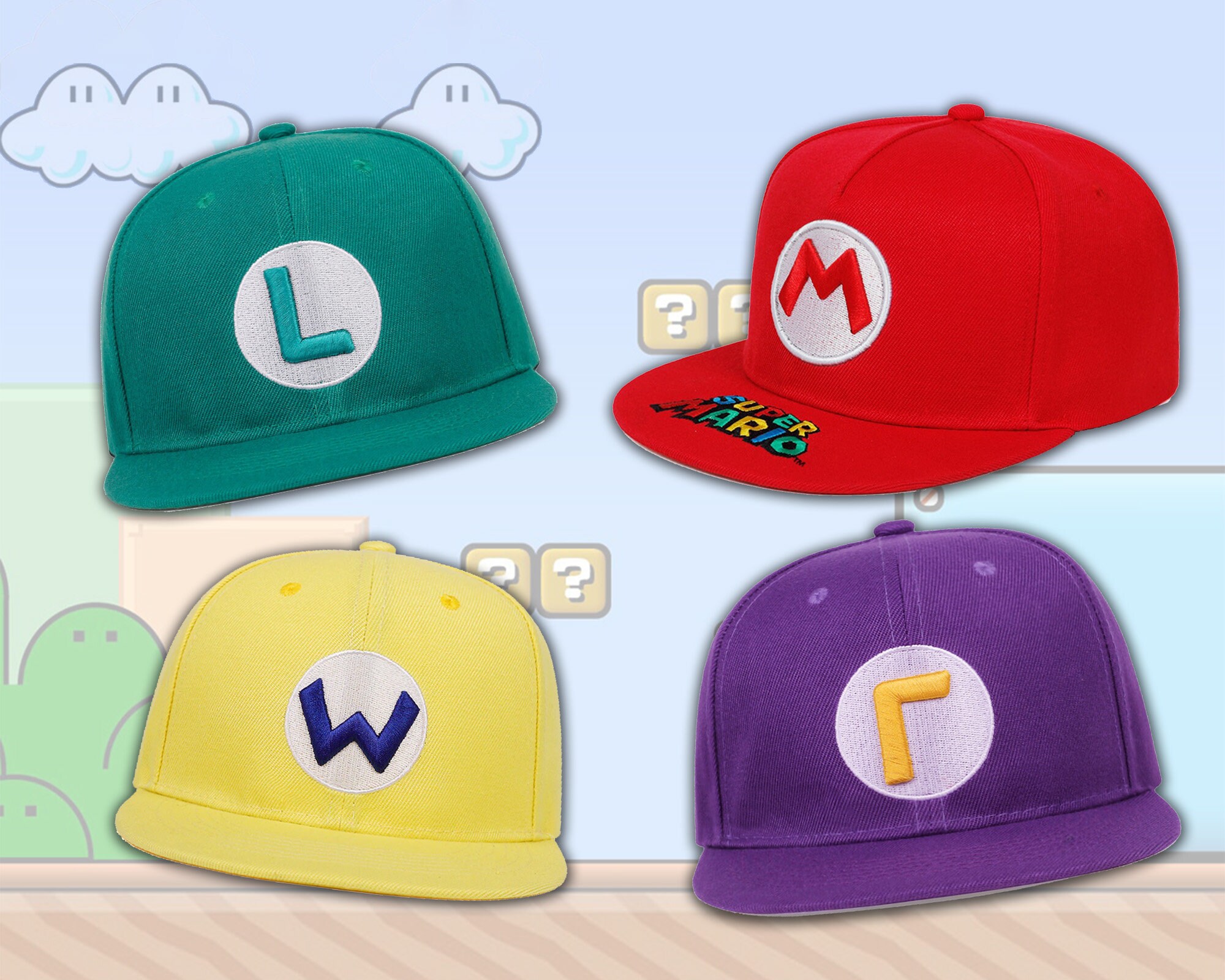 Super Mario Bros Cap 3D Embroidered 