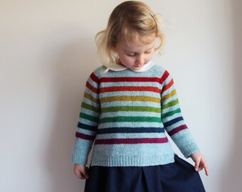 Roundabout Sweater Knitting Pattern PDF - Sizes 6m - 10 yrs