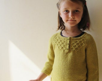 Honey Bee Sweater PDF Knitting Pattern - Sizes 6 months - 10 years