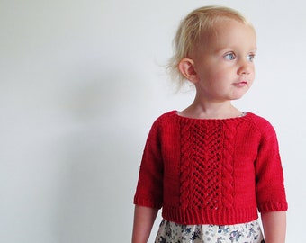 French Twist Sweater PDF Knitting Pattern - Sizes 6 months to 8 Years