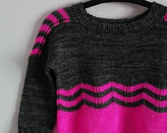 Light Box Sweater PDF Knitting Pattern - Sizes 1 to 12 Years