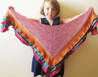 Patrón de tejido Hoopla Shawl PDF