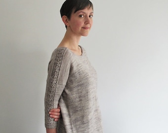 Jasmine Sweater PDF Knitting Pattern - Sizes 31 inches - 53 inches
