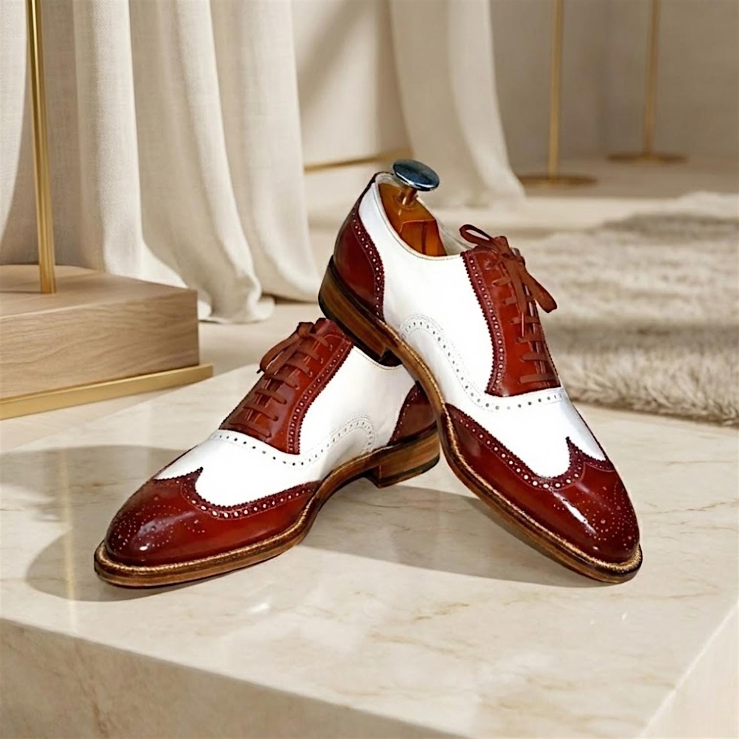 Vintage Mens Two Tone Shoes - Etsy