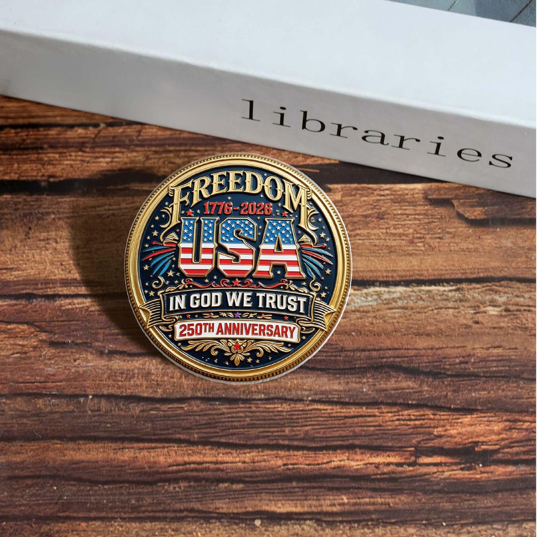 Freedom Pin Freedom USA Acrylic Pin, 250 Years of America 1776-2026 Brooch, 4th of ...