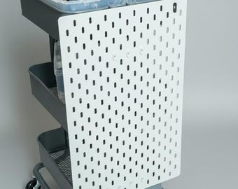 Adaptador IKEA RÅSKOG para pegboard SKÅDIS (montagem lateral)