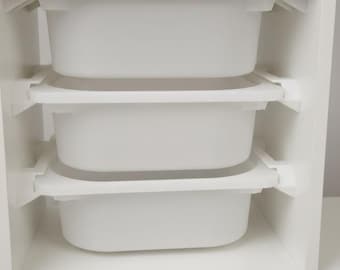 Adaptador Kallax Trofast | Trilhos deslizantes para caixas Trofast na Kallax