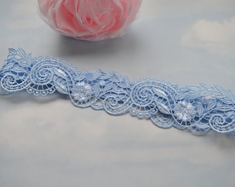 Bridal garter, BLUE wedding garter