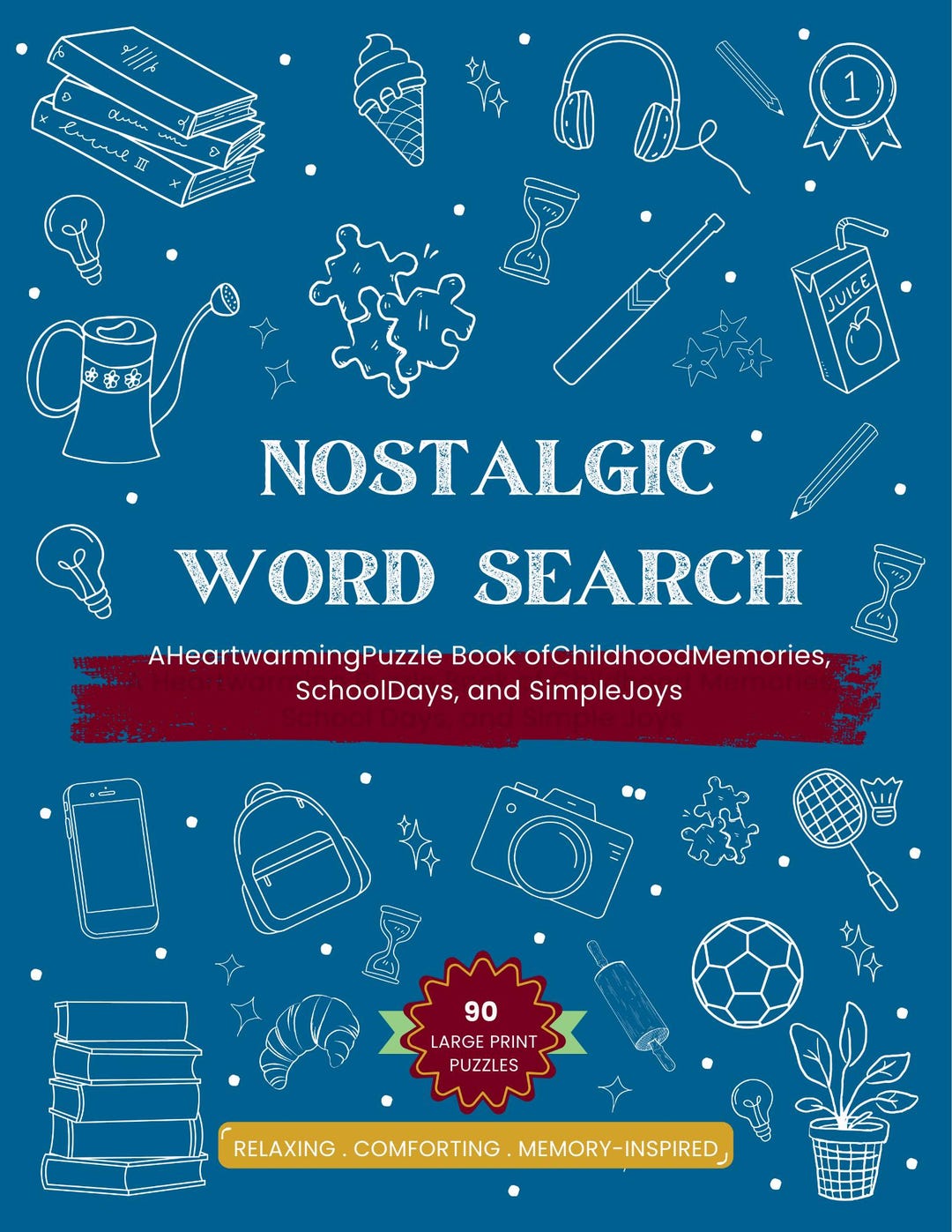 Nostalgic Word Search Printable | Retro Puzzle for Adults | Instant ...