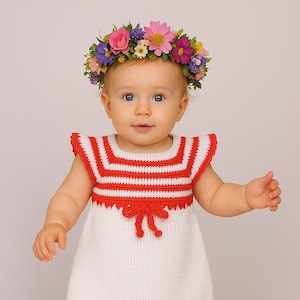 Crochet Dress for 1-2 years-old  Baby Dress Crochet Dress Pattern Girl Dress Pattern  toddler girls dress CROCHET PATTERN
