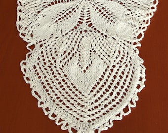 ヴィンテージ クエーカー レース ディナークロス / 天使と花が描かれた