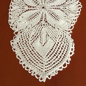 Knit Tablecloth Pattern Oval Knit Doily Handmade Home Décor Accents Antique  Oval Tablecloth Written Instructions