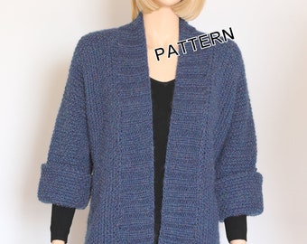 Knit Cardigan Pattern Sweater Pattern Hand Knit Pullover Knit Sweater Knitting Pattern Knit Jacket Knit  vest pattern