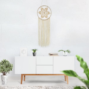 Dream Catcher Room Decoration Wedding Decor Crochet Wall Hanging Birthday Gift Bohemian Decor image 1