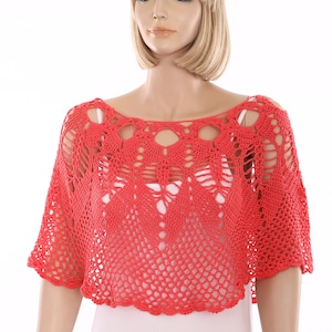 Cover UP Caplet pattern Cape Crochet Pattern Lacy Pelerine Pattern Wedding Shawlette  Shoulder Shawl Lace Shawlette Shoulder