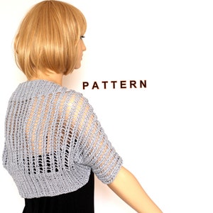 Knitted bolero-shrug- pattern pdf Vest pattern