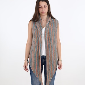 knit Vest shrug pattern PDF Knit Vest Pattern Woman&#39;s Vest Pattern