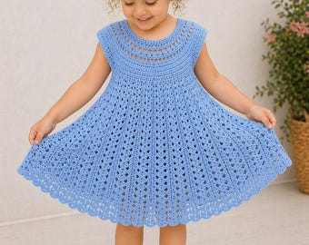Crochet Lace Dress Pattern: Toddler Girl (2-3 Years) (PDF Pattern)
