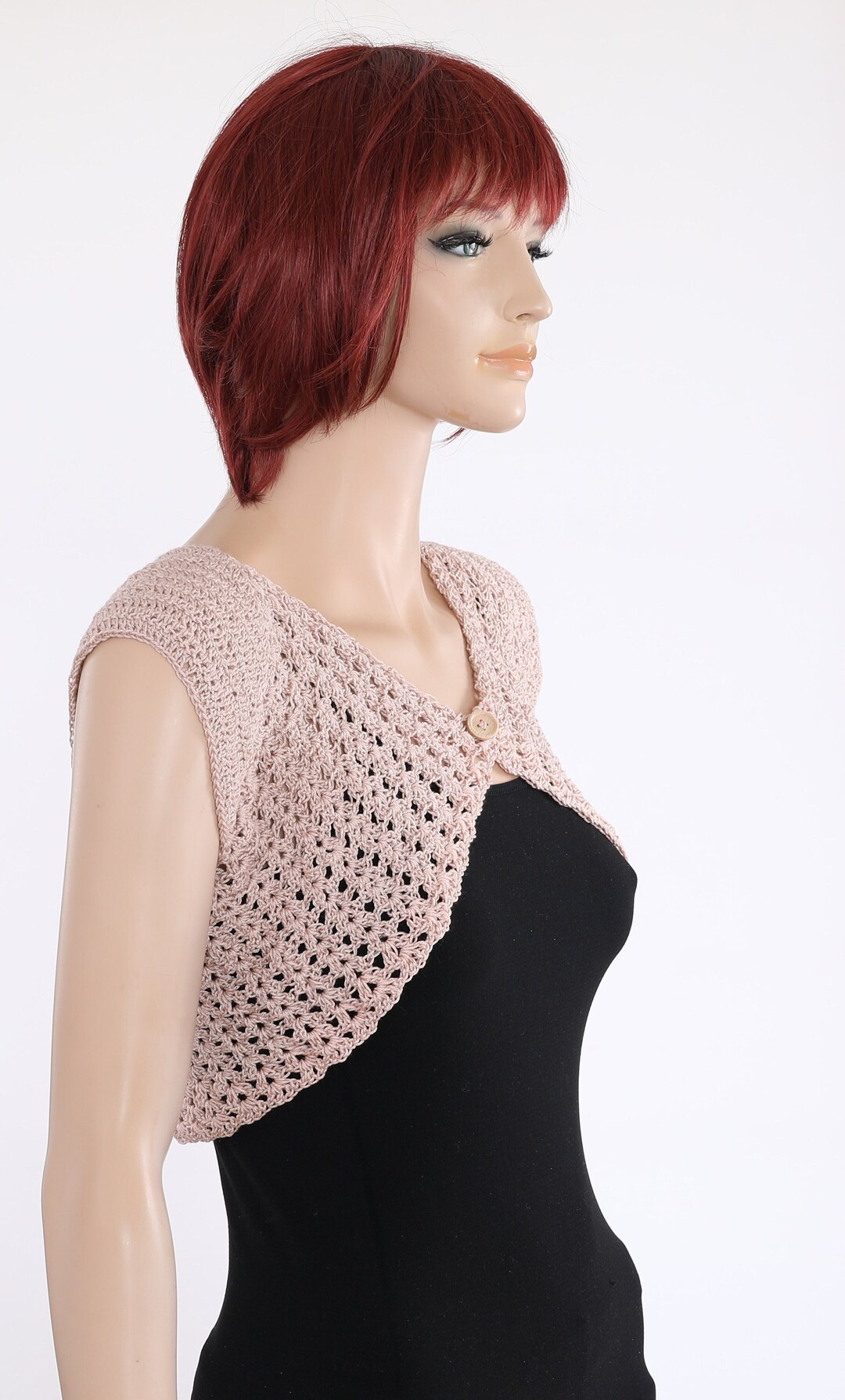 【SCULPTOR】★ Handmade Crochet Bolero Top CROCHET HEART MESH TOP | SLEEVES | BOLERO | SHRUG Tutorial