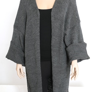 Knitted Coat Jacket Sweater KNITTING PATTERN Easy Cardigan Long Knitted Coat Boho Cardigan Easy Coat Pattern Long Sleeve Soft Sweater