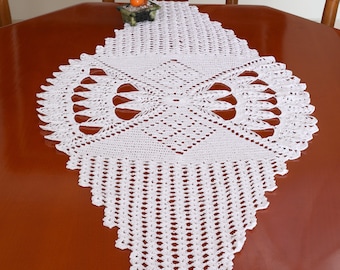 Crochet Table Runner Crochet Table Doily Doily Runner Center Piece Lace Runner Home Décor Crochet Table Runner  Pattern Written Instructions