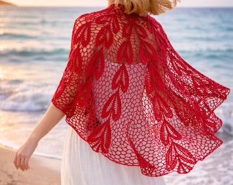 Shawl pattern PDF pattern Crochet lace shawl tutorial  Crochet PDF patterns Crochet shawl Lace shawl pattern Handmade shawl Wrap pattern