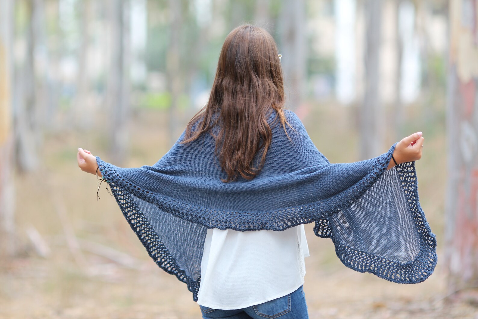 womens knit shawl