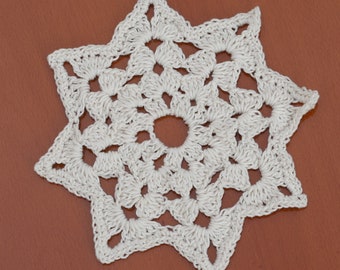 Octagonal Crocheted Doily Pattern Crochet small doily pattern home décor coaster pattern