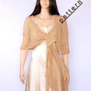 Hand Knitting Knit Scarf Pattern Knit Wrap Knitting Pattern Knitting Accessories Shawl Tutorial Women Shawl Wrap Pattern Patterns for Women