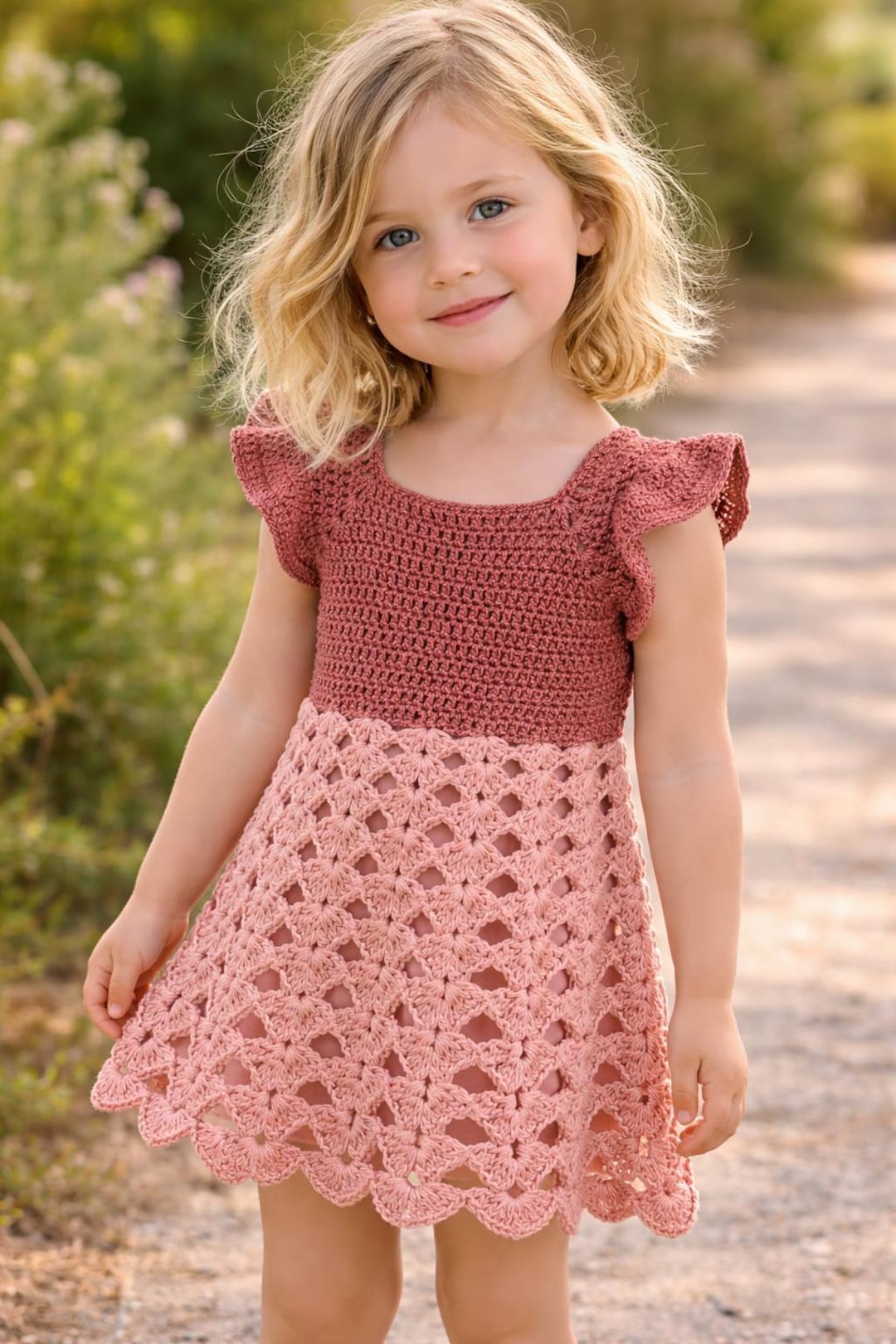 Crochet Dress for 2-3 Years-Old Girl Pattern Crochet Lace Dress Pattern Girl Crochet Dress Pattern Girls Crochet Toddler Girls Dress