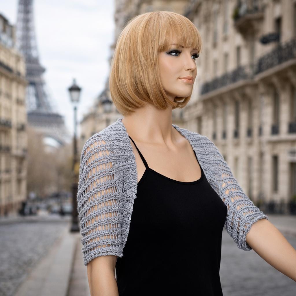 Knitted Bolero-shrug- Pattern Pdf Vest Pattern - Etsy