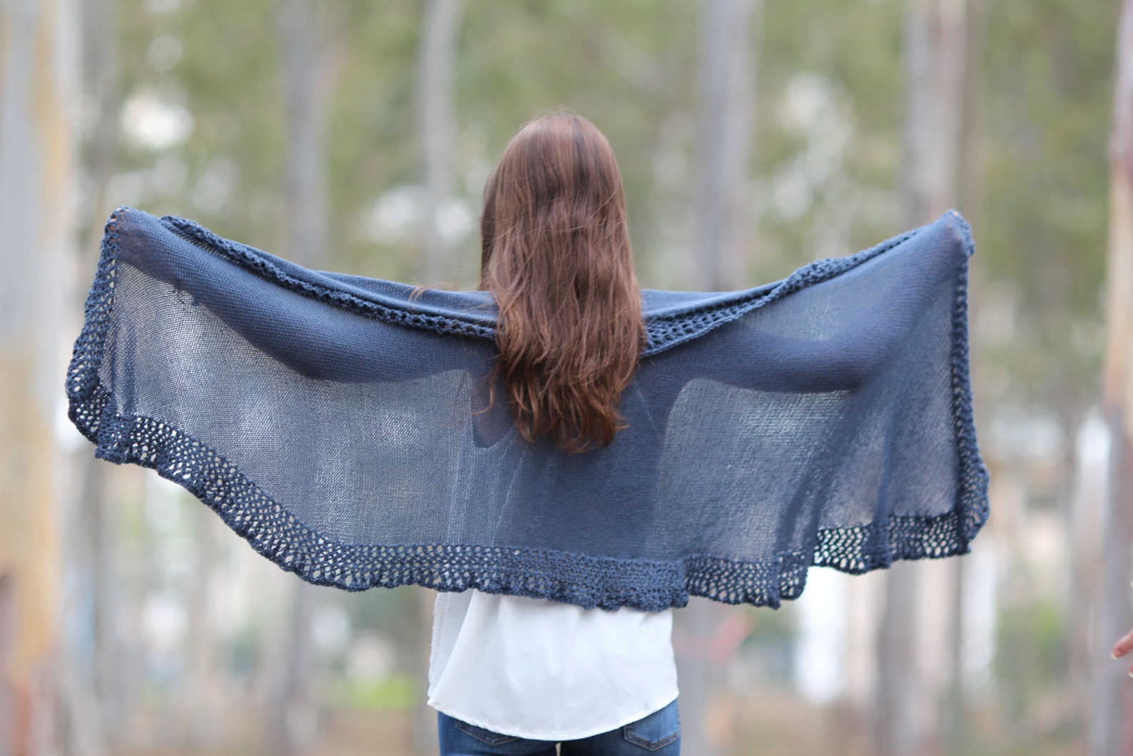 womens knit shawl