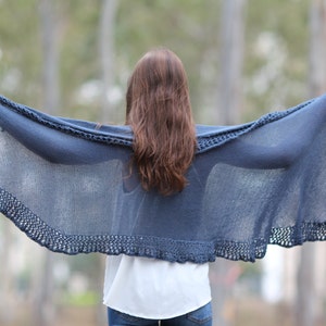 Knit Shawl Pattern Hand Knit Shawl Pattern Women Shawl Tutorial Knitting patterns Hand Knit Shawl Wraps shawls pattern Mother day gift image 5