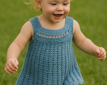 Crochet Lace Dress Pattern Baby Crochet Dress Crochet dress pattern Baby Crochet toddler Baby dress Crochet Baby Dress Pattern 0- 3 months