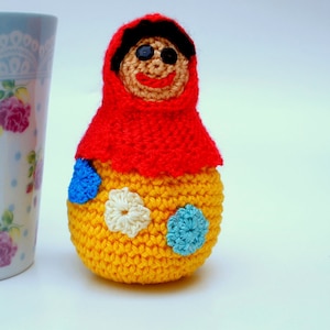 Babushka Matryoshka Babushka Doll Crochet Pattern Crochet Home Decor Crochet Amigurumi Crochet Art Doll Crochet Doll