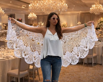 Crochet Shawl Pattern Wedding Shawl Wrap Shawls Crochet Patterns Crochet Shawl Wrap Wrap Shawl Wrap Pattern Extra-large Shawl