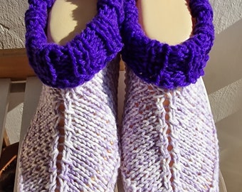 Slippers for Adult Slippers Tutorial Slipper Socks Ladies Slippers Knitting Pattern  Ladies Basic Slipper Knitting Pattern