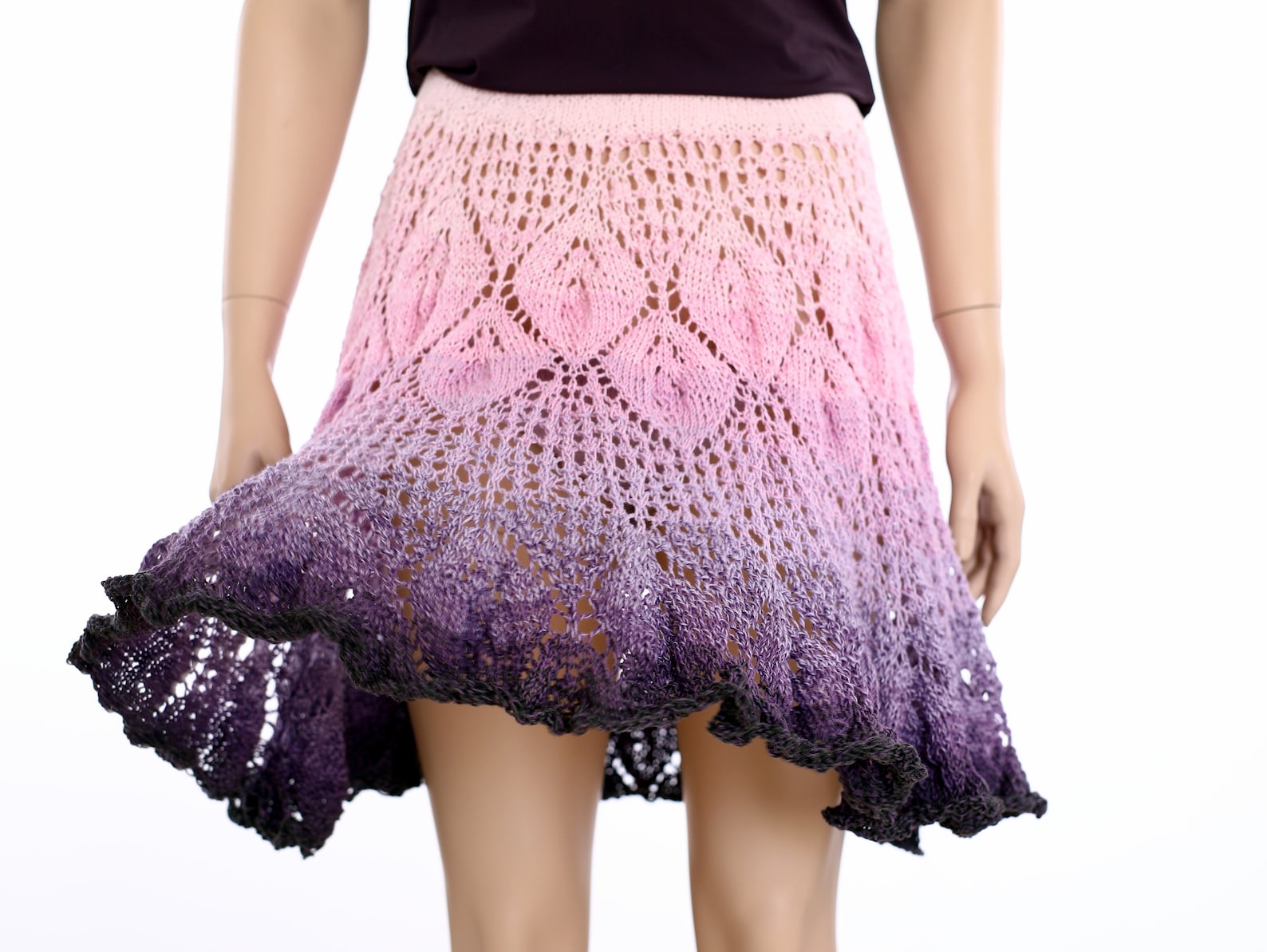 Skirt Pattern Lace Skirt Beach Cover up Summer Skirt Knit Etsy