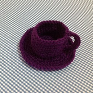 Tea Cup and Saucer Crochet Pattern, PDF Crochet Pattern, Tea Cup crochet Pattern image 5