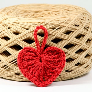 Christmas ornaments Crochet Heart Ornament Crochet Pattern Heart Decoration Heart Pattern Christmas Heart Holiday Ornament   Decorations