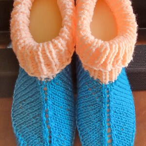 Slippers for Adult Slippers Tutorial Slipper Socks Ladies Slippers Knitting Pattern  Ladies Basic Slipper Knitting Pattern