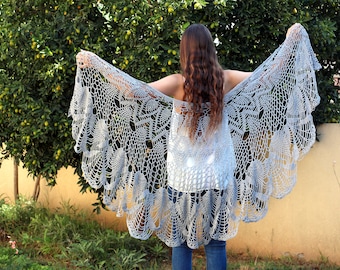 Extra-large Shawl Crochet Shawl Pattern Wedding Shawl Wrap Shawls Crochet Patterns Crochet Shawl Wrap Wrap Shawl Wrap Pattern