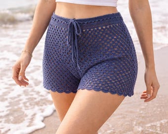 Crochet Shorts Pattern PDF Summer Lace Shorts Tutorial for Women