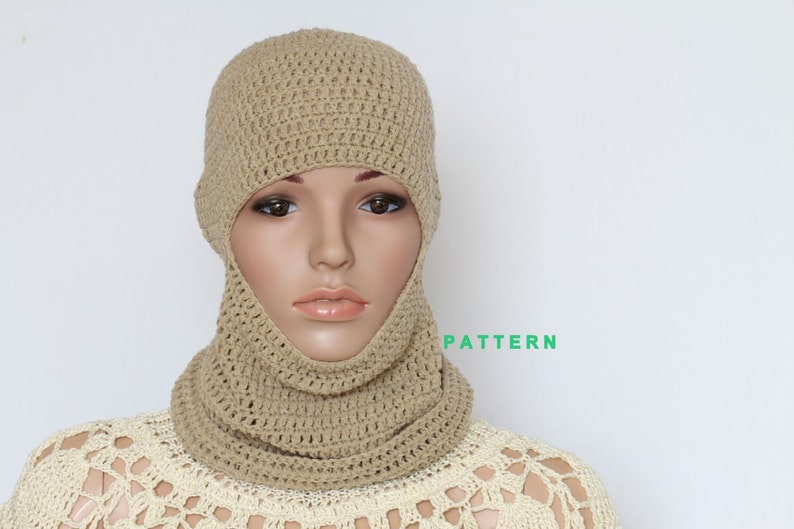 Crochet Ski Mask PDF Pattern Hand Crochets Cap Pattern Etsy
