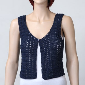 Crochet Bolero Crochet Vest Pattern  Lacy hippie Vest Lace Vest Beach Wear Pattern Woman Vest Sweater Lacy hippie Vest Pattern