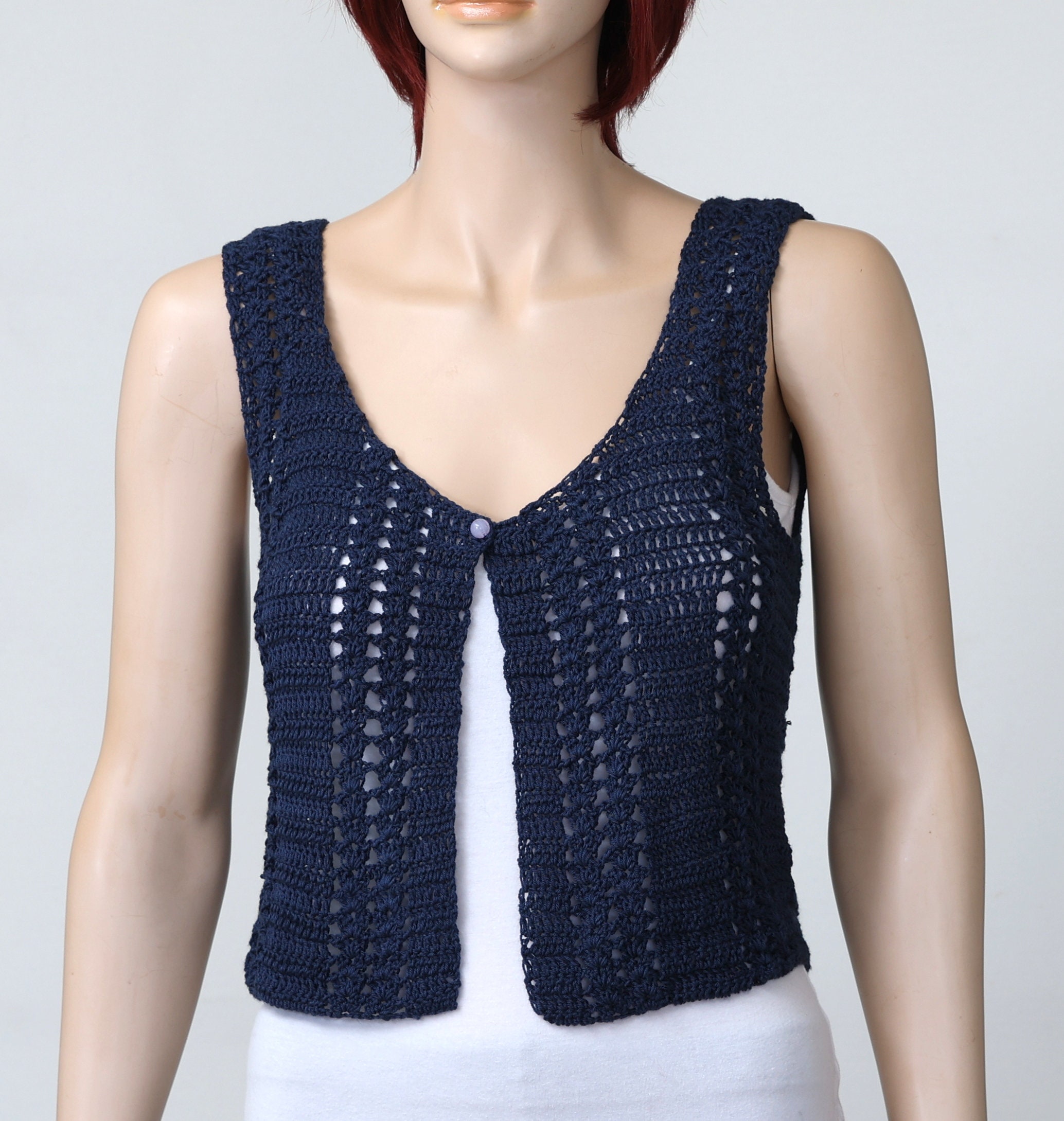 40 Bolero Crochet Patterns: Add a Chic Touch to Your Wardrobe Today! 35 Crochet Bolero Crochet Vest Pattern Lacy hippie Vest Lace