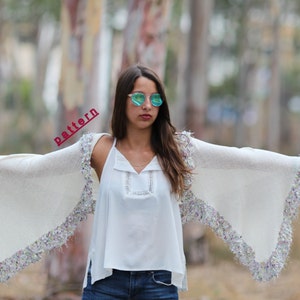 Knitting patterns Hand Knit Shawl Wraps shawls pattern Mother day gift Knit Shawl Pattern Hand Knit Shawl Pattern Women&#39; Shawl Tutorial