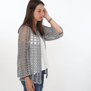 CROCHET PATTERN Cardigan sweater Crochet cardigan pattern summer cardigan pattern Size Small Medium