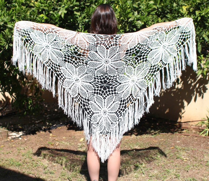 Wedding wrap Crochet pattern Crochet shawl wrap Crochet shawl pattern Wedding shawl Wrap shawls image 7